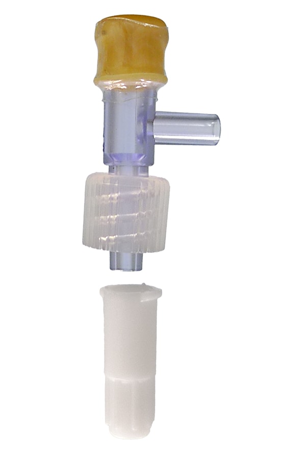 T Injection Site with Cap and Rotating Male Luer Lock IS-010C