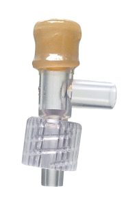 IS-014 Plastic Medical Standard T Injection Site with Rotating Male Luer Lock product image