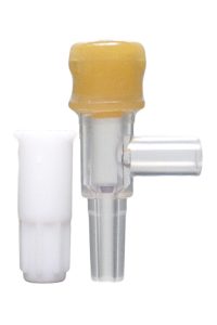 IS-014S Plastic Medical Standard T Injection Site with Vented Cap and Male Luer Slip product image