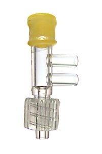 IS-033 Plastic Medical Standard T Injection Site with Rotating Male Luer Lock and 2 Ports product image