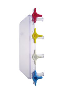 SR-026 Plastic Medical 4-Gang Stopcock Manifold with Female Luers product image