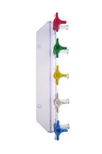 SR-027 Plastic Medical 5-Gang Stopcock Manifold product image