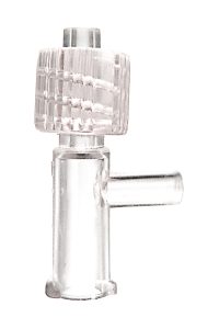 TA-018 Plastic Medical T Connector with Rotating Male Luer Lock product image