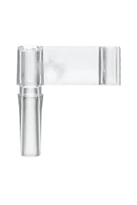 TC-006 Plastic Medical Tubing Clip - "J" with Male Luer Slip product image