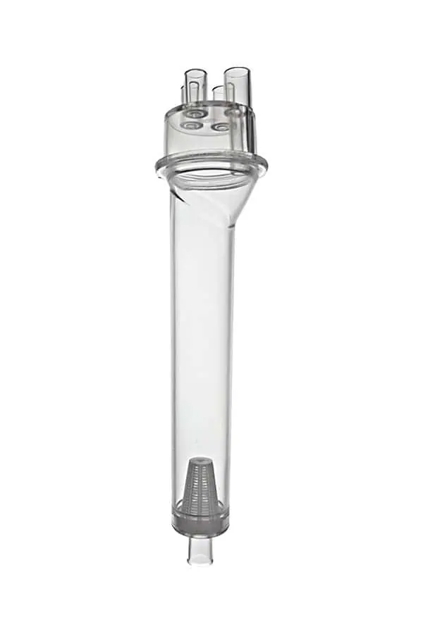 DC-196 Plastic Medical Drip Chamber - NV with 4 Ports and Conical Filter product image