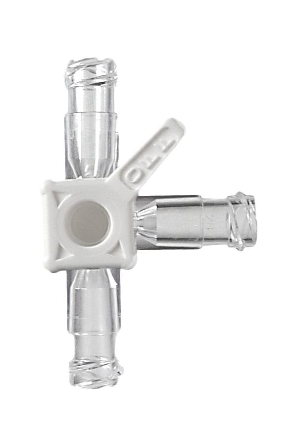 ST-088 Plastic Medical 3-Way Stopcock with 3 Female Luers - High Pressure product image