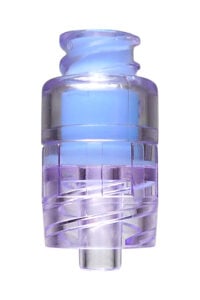 IS-158 Plastic Medical Negative Needleless Injection Site with Male Luer Lock for CT Syringes product image